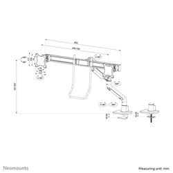 Neomounts monitor arm desk mount image 17